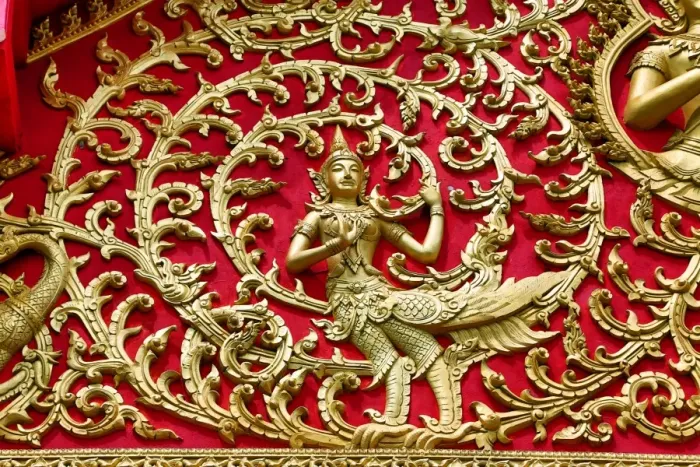 : Roof decorations at Wat Si Saket Buddhist Temple, Vientiane, Laos