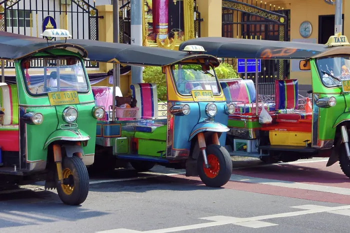  : Row of Tuk Tuks in Bangkok, Thailand