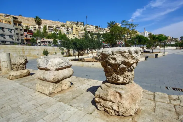  : Ruins on the Hashemite Plaza in the Old City, Amman, Jordan