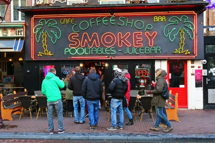  : Smokey Coffeeshop in Amsterdam, Holland