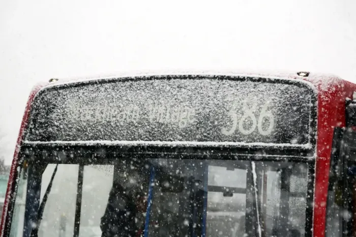  : Snowy weather conditions in Blackheath, London