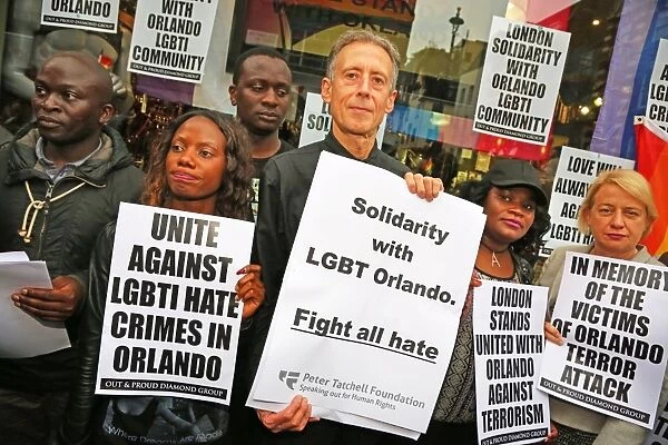 Soho Vigil for Orlando shootings in Old Compton Street, London