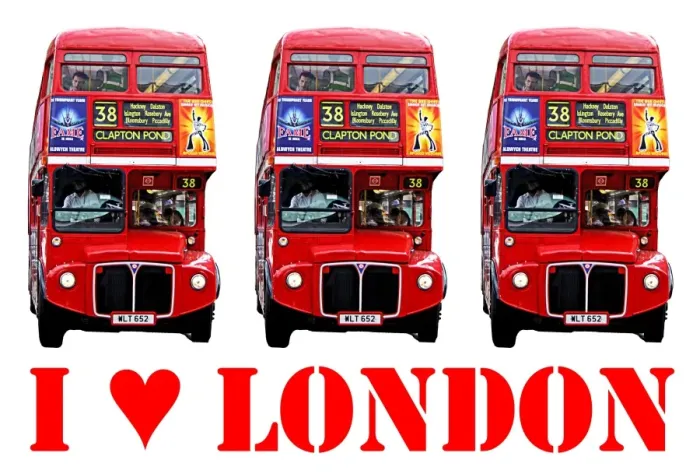  : Souvenir I love London Red Double-Decker Routemaster Bus