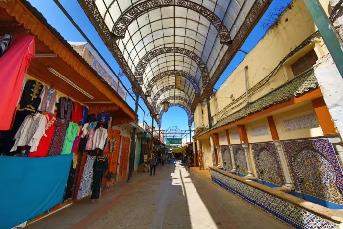  : Souvenir shops in the streets of the Medina of Rabat, Morocco