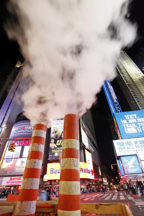  : Steam Vent Pipes in New York