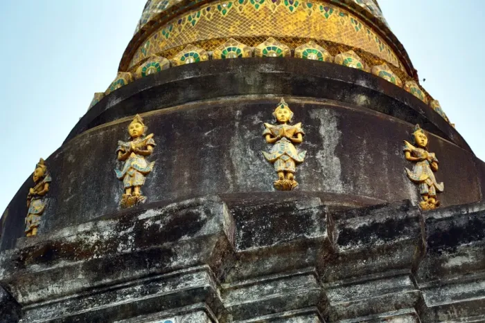  : Stupa at Wat Lam Chang Temple in Chiang Mai, Thailand