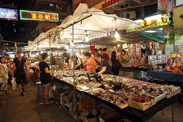 Temple Street night market, Hong Kong, China