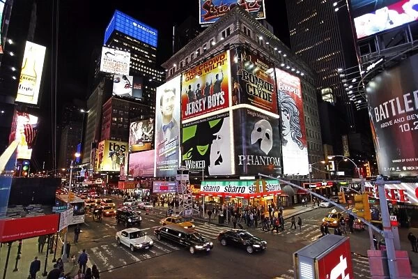 Times Square at night in New York