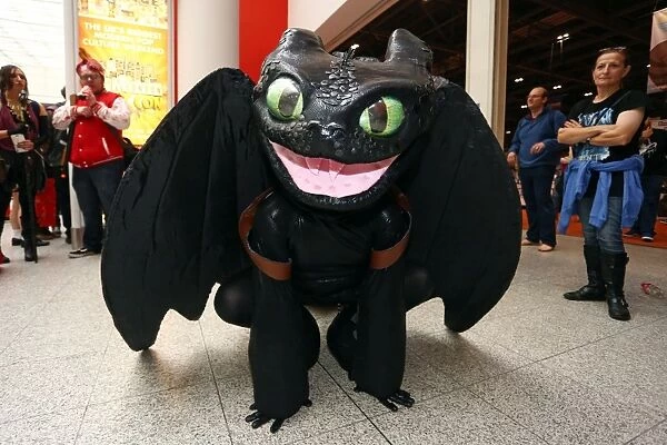 Toothless the Nightfury from How to Train Your Dragon at MCM London Comic Con at