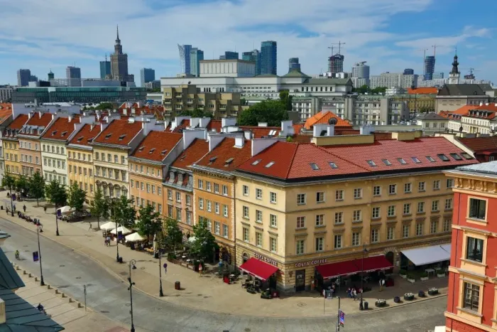  : Town houses in Castle Square in Warsaw, Poland