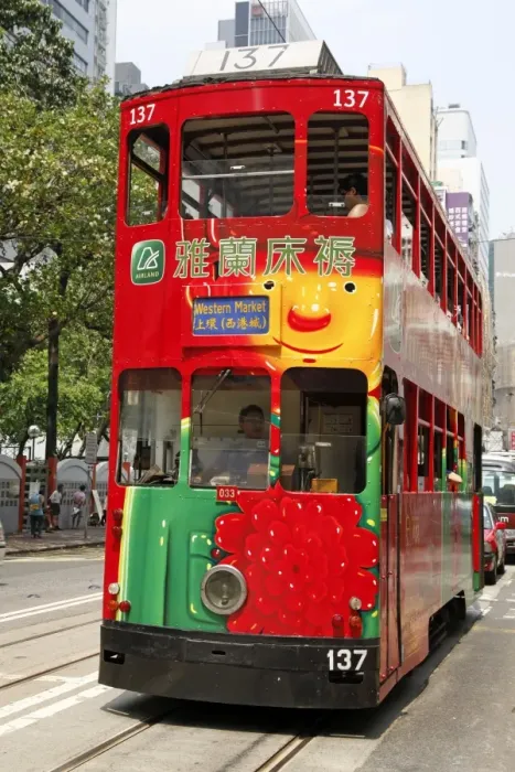  : Traditional Double-Decker Tram, Hong Kong, China