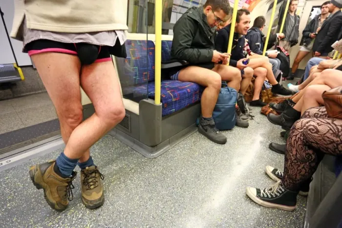  : No Trousers Day (No Pants) on the London Underground, London, England