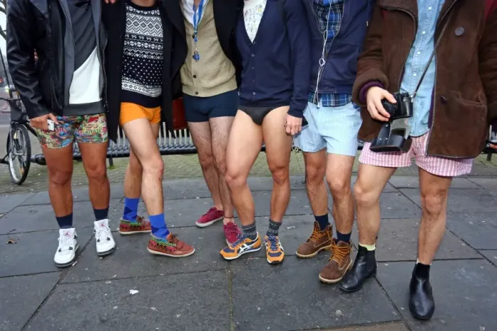  : No Trousers Day (No Pants) on the London Underground, London, England
