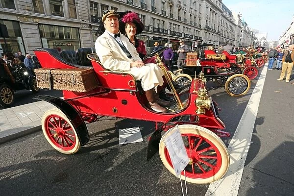 Veteran Cars at the Regent Street Motor Show 2015 in London