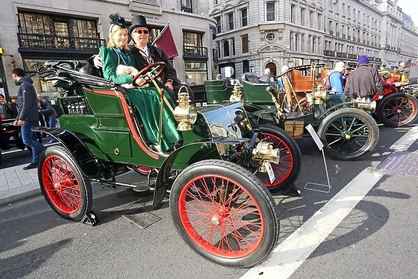 Veteran Cars at the Regent Street Motor Show 2015 in London