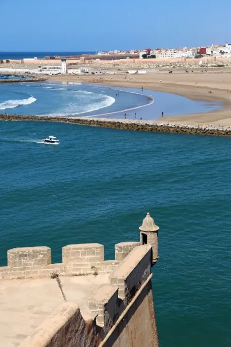  : View of the Bou Regreg River from the walls of the Kasbah of the Udayas in Rabat