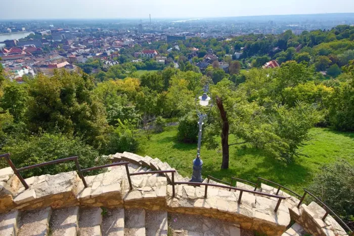  : View from Gellert Hill in Budapest, Hungary