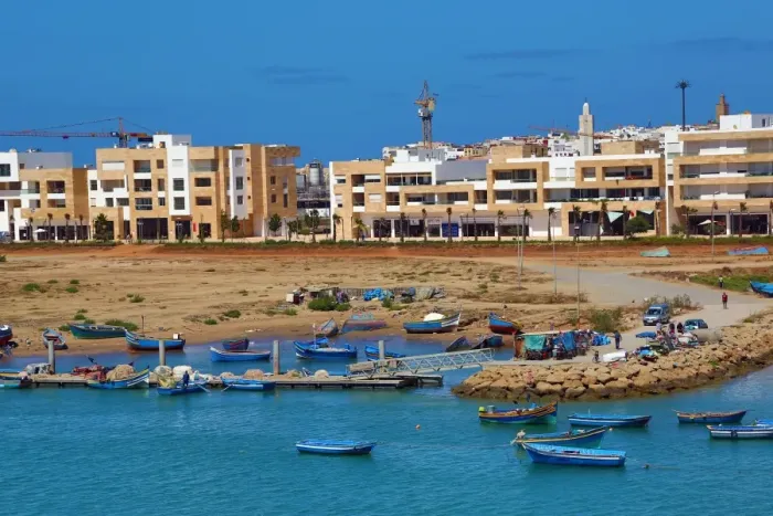  : View towards the Sale district of Rabat and the harbour across the Bou Regreg River