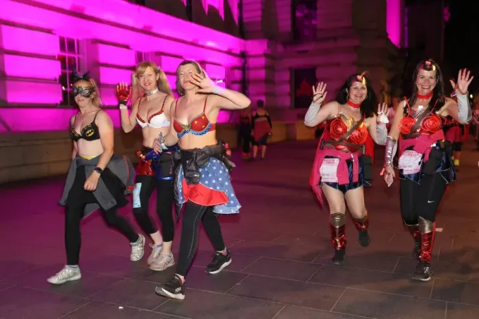  : Walk the Walk Moonwalk wearing bras, London, UK - 14 May 2022