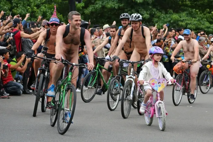  : World Naked Bike Ride 2014 in London, England