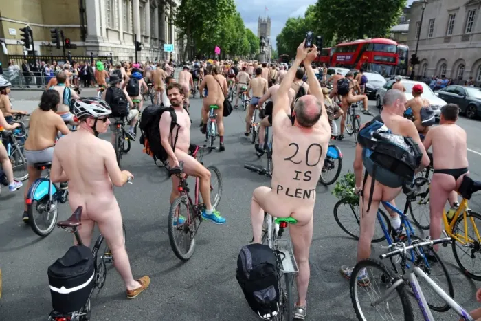  : World Naked Bike Ride 2014 in London, England