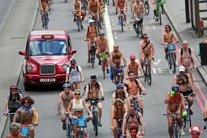  : World Naked Bike Ride 2014 in London, England
