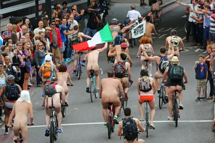  : World Naked Bike Ride 2014 in London, England