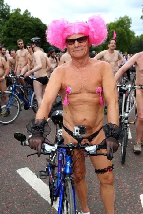  : World Naked Bike Ride 2014 in London, England