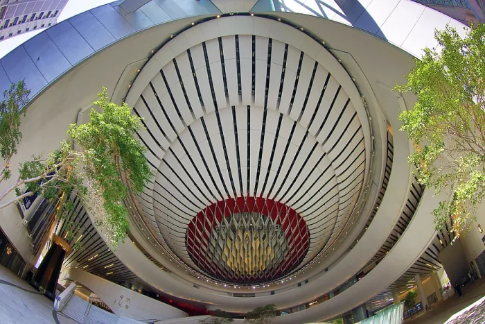  : The Xiqu Centre performing arts theatre in West Kowloon, Hong Kong, China