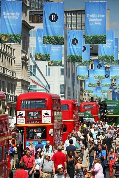 Year of the Bus Cavalcade in Regent Street, London, England