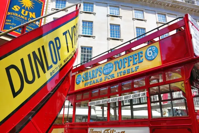  : Year of the Bus Cavalcade in Regent Street, London, England