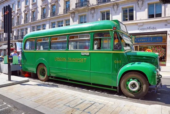  : Year of the Bus Cavalcade in Regent Street, London, England
