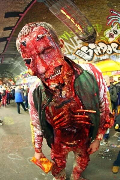Zombies invade London on World Zombie Day in London, England