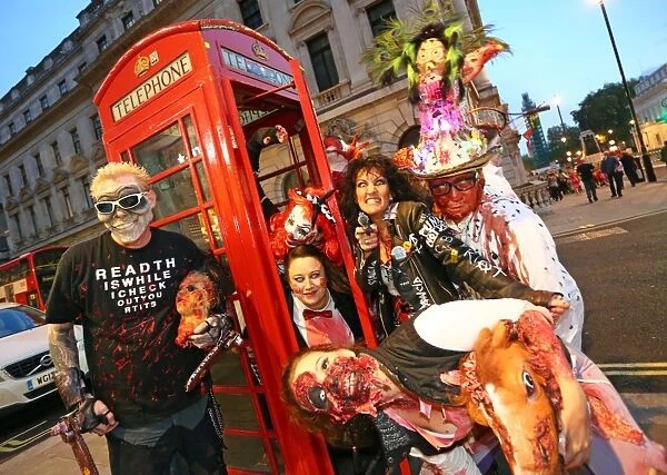 Zombies at the London Zombie Walk 2014, London, England