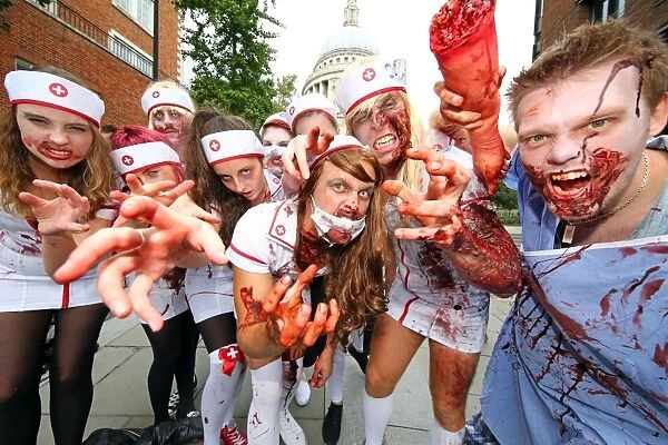 Zombies at World Zombie Day in London