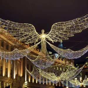 Angel Christmas lights switched on in Regent Street, London