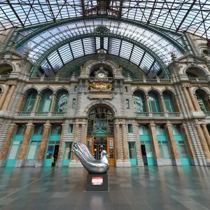 Antwerp Centraal railway station in Antwerp, Belgium