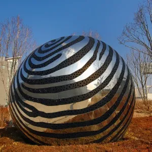 Ball statue at the Dongdaemun Design Plaza and Culture Park (DDP) in Seoul, Korea