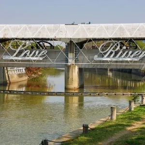 Bridge at the Heart of Love River, Kaohsiung City, Taiwan