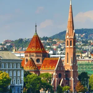 The Buda Calvinist Church in Budapest, Hungary