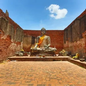 Buddha Statue, Wat Lokayasutharam, Ayutthaya, Thailand