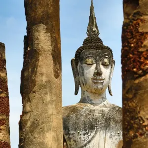 Buddha Statue at Wat Mahathat temple, Sukhotai, Thailand