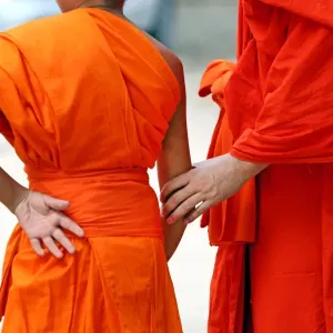 Buddhist Monks, Vientiane, Laos Buddhist Monks, Vientiane, Laos