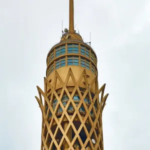 The Cairo Tower on Gezira Island in Cairo, Egypt