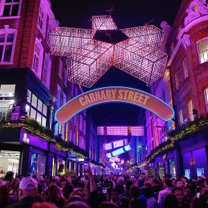Carnaby Street Christmas Lights switched on in London