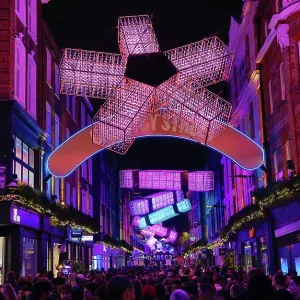 Carnaby Street Christmas Lights switched on in London