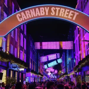 Carnaby Street Christmas Lights switched on in London