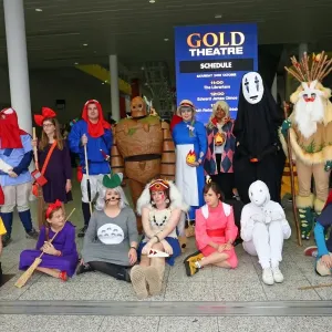 Characters from the Studio Ghibli films gather together at MCM London Comic Con