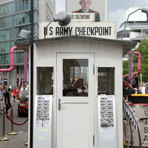 Checkpoint Charlie border crossing in Berlin, Germany