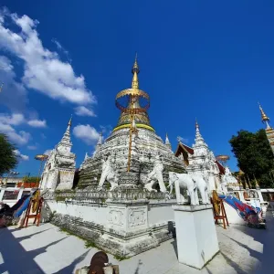 Chedi at Wat Saen Fang Temple in Chiang Mai, Thailand